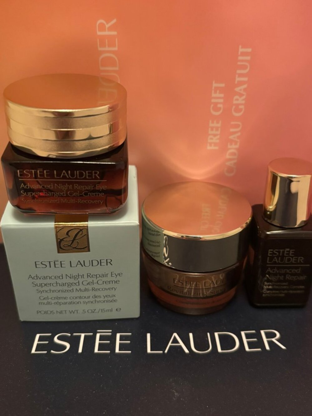 Estee Lauder Full Size ANR Eye Cream 15ml & Supreme+ Anti Aging Travel Size Lot